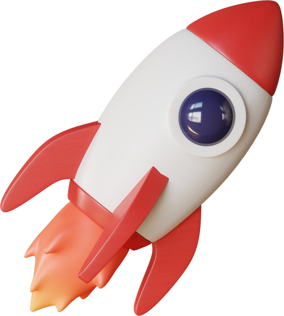 Rocket Space 3d Icon